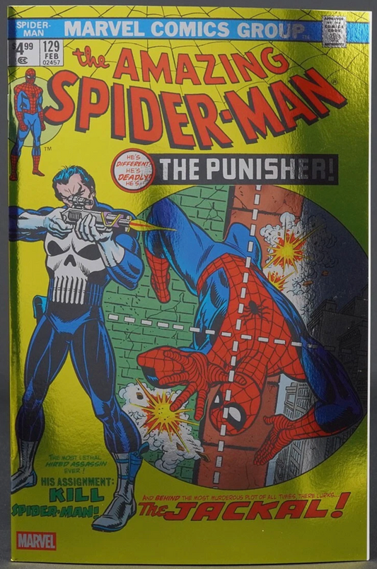 Amazing Spider-Man #129 1° Punisher foil facsimile NM - French Comics Lovers
