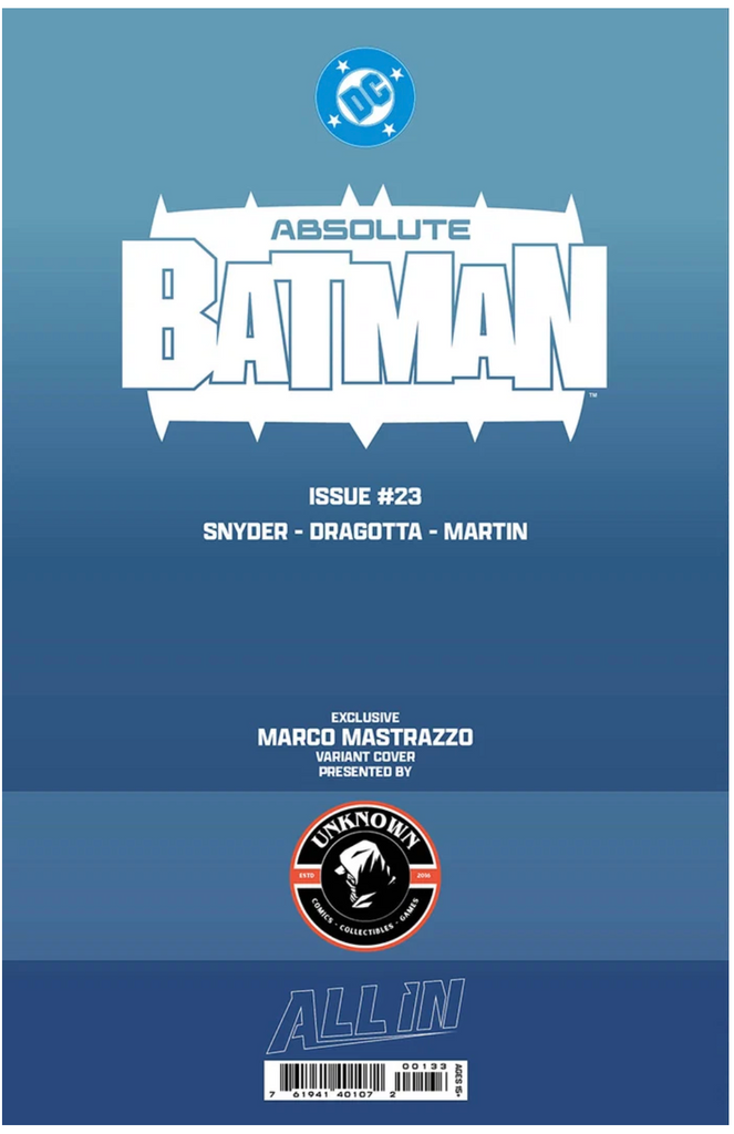 ABSOLUTE BATMAN #23 (2026) MARCO MASTRAZZO EXCLUSIVE VAR NM