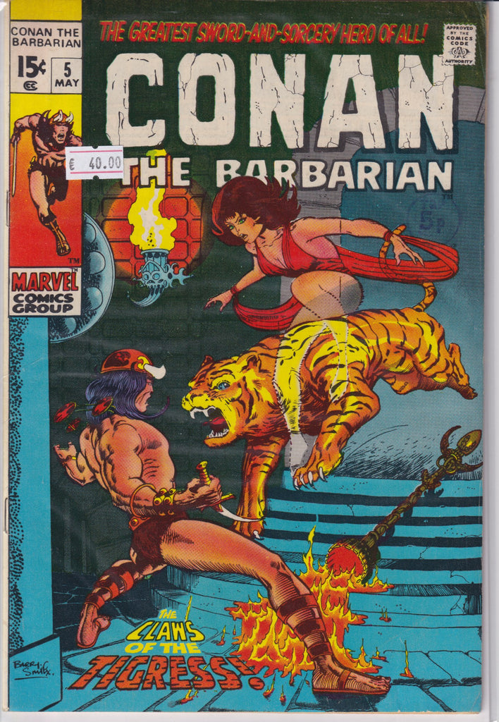 Conan #5 (1971) Barry Smith F+ - French Comics Lovers