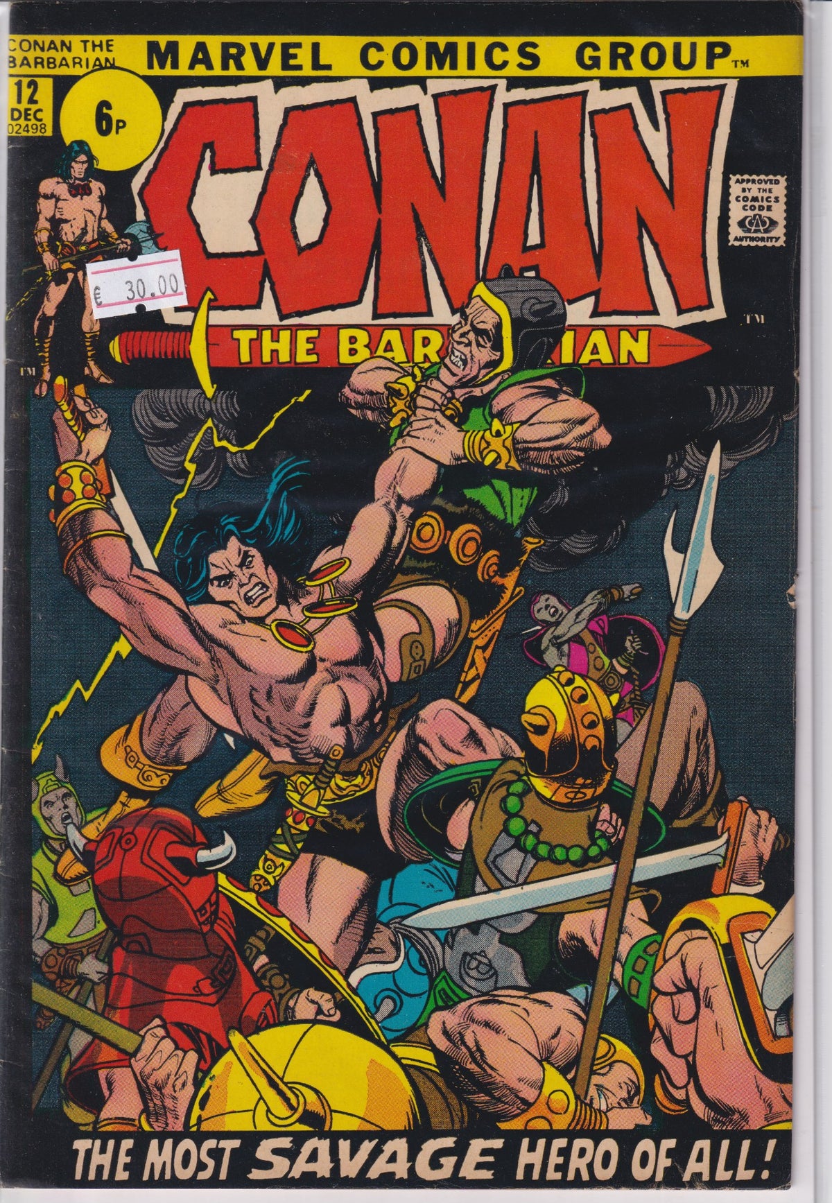 Conan #12 (1971) Barry Smith Vf - French Comics Lovers