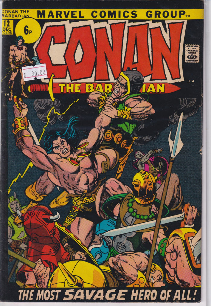 Conan #12 (1971) Barry Smith Vf - French Comics Lovers