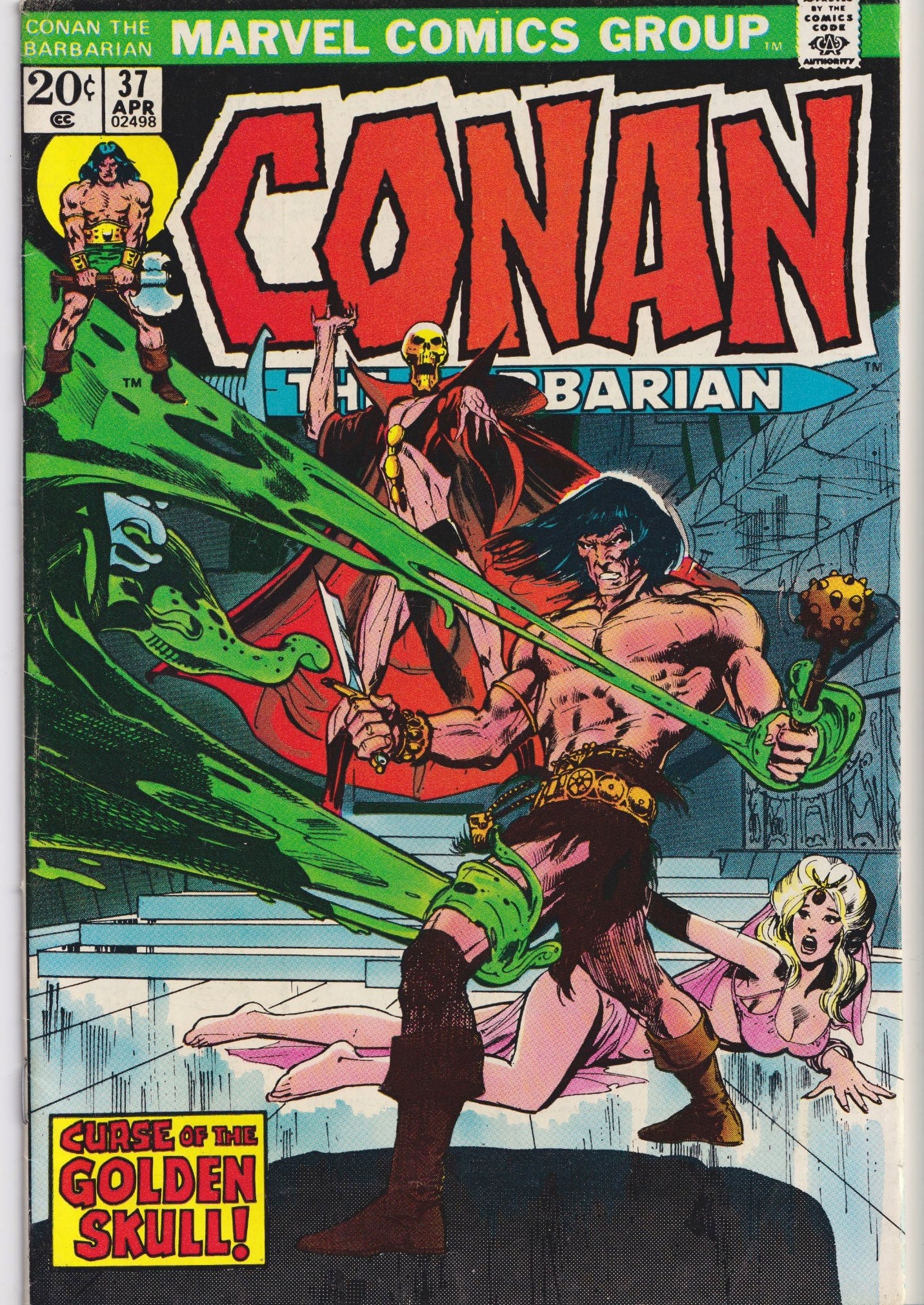 Conan the Barbarian #37  (1974) Marvel Classic Neal Adams art Very Fine