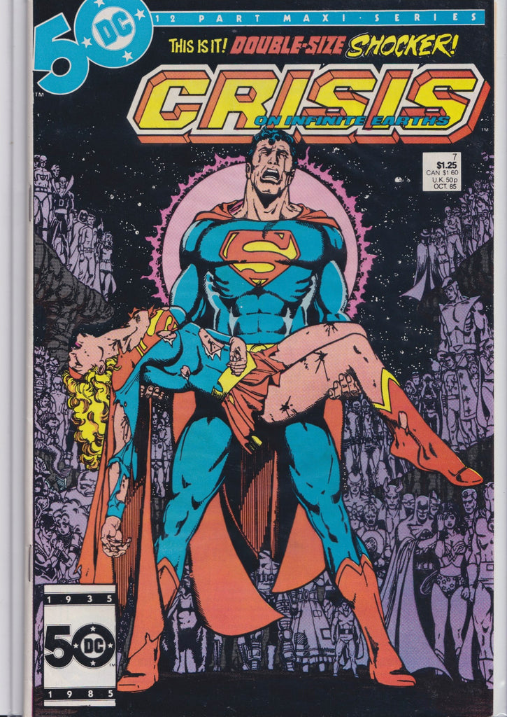 Crisis on Infinite Earths #7 (1985) Death of Supergirl Very Fine