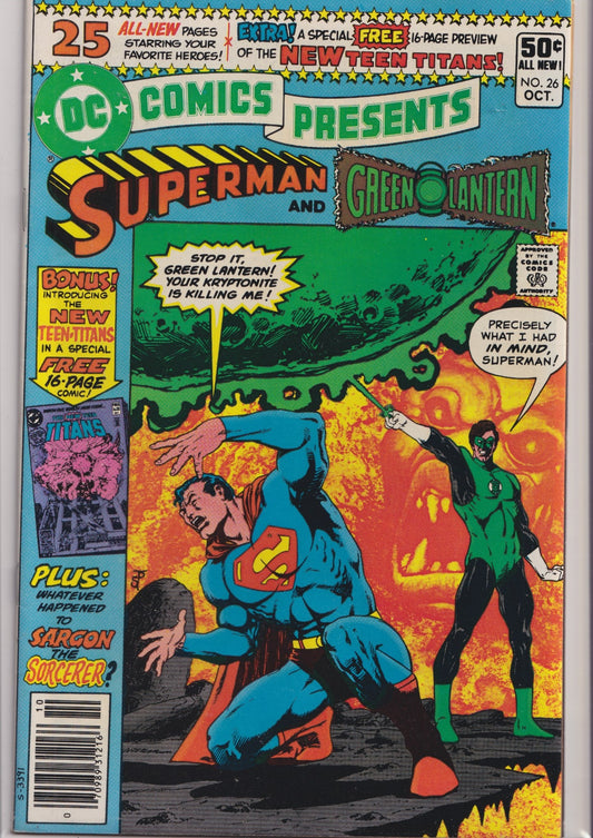 DC Comics Presents #26 (1980) 1° New teen Titans very Fine FCL