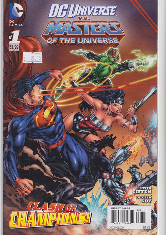 DC Universe vs. Masters of the Universe (2013)  He-Man vs Superman NM