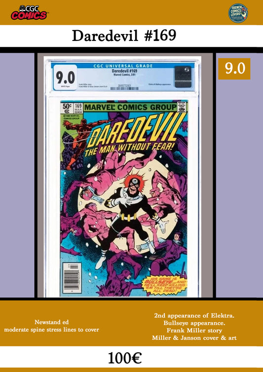 Daredevil #169 CGC