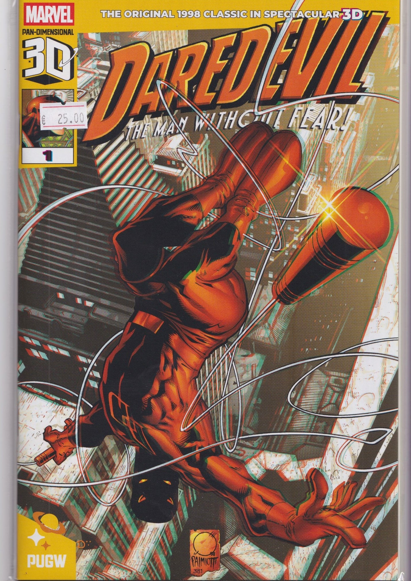 Daredevil #1 (1998) classic issue 3D reprint NM