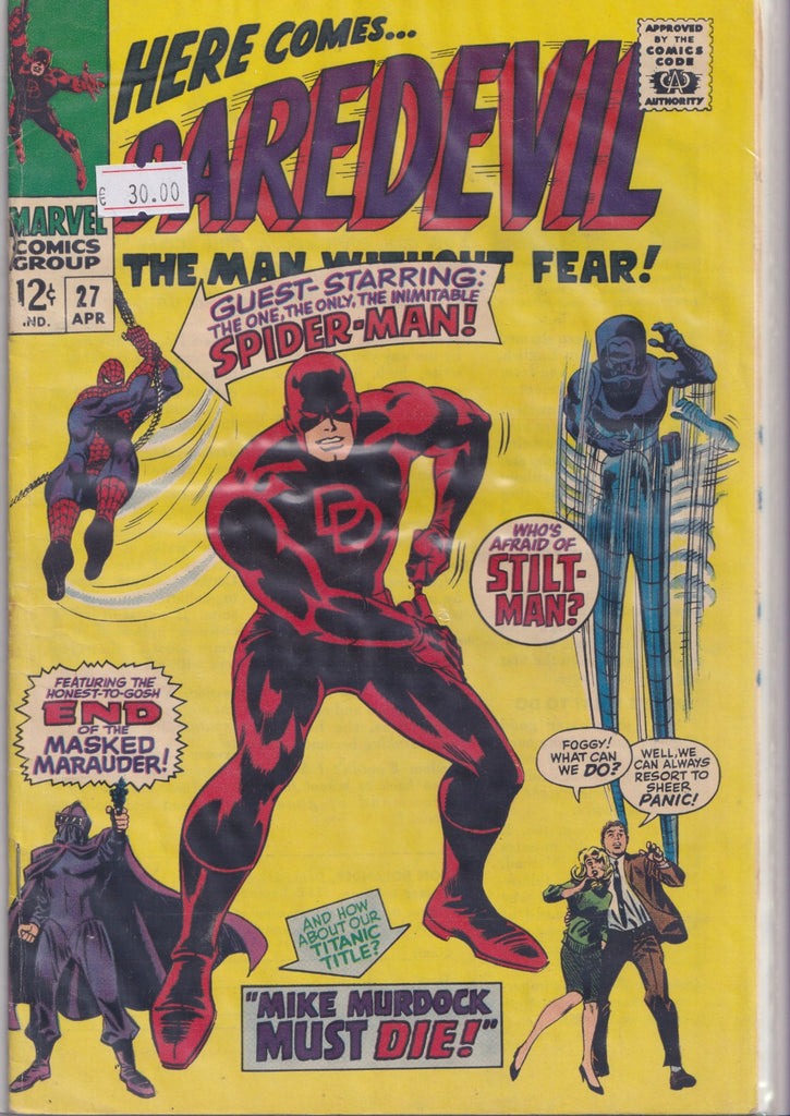 Daredevil #27 (1967) Colan DD  art VG+