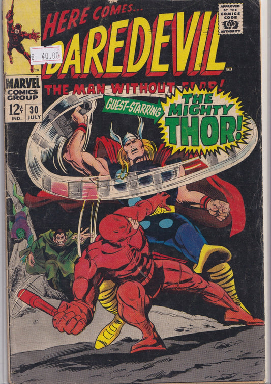 Daredevil #30 (1967) vs Thor Colan art  VG