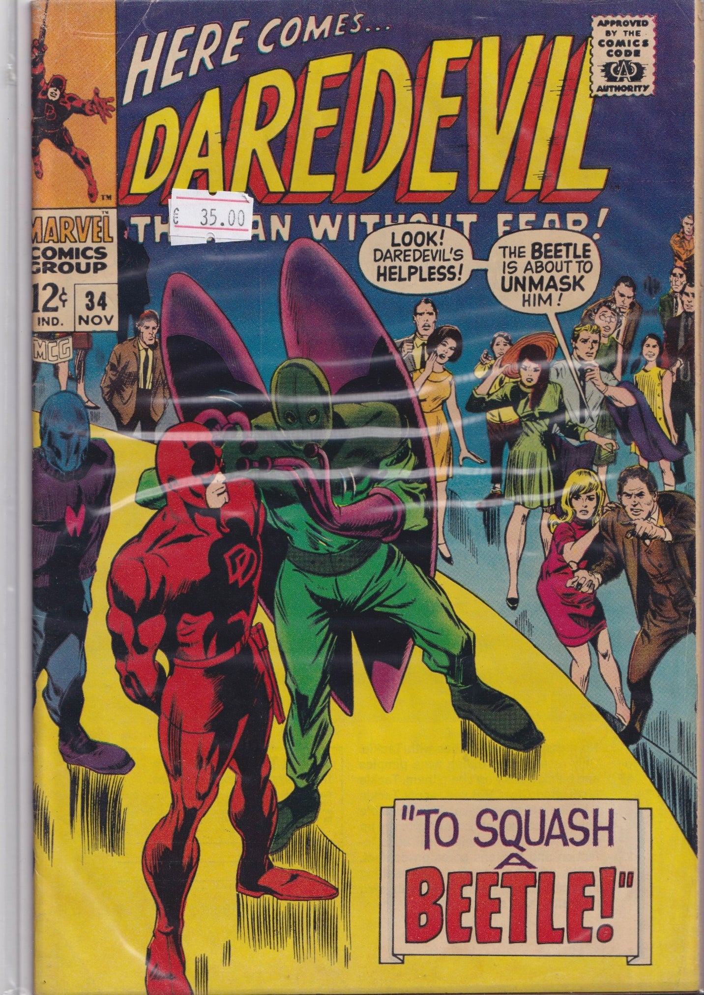 Daredevil #35 (1967) Colan DD  art very Fine