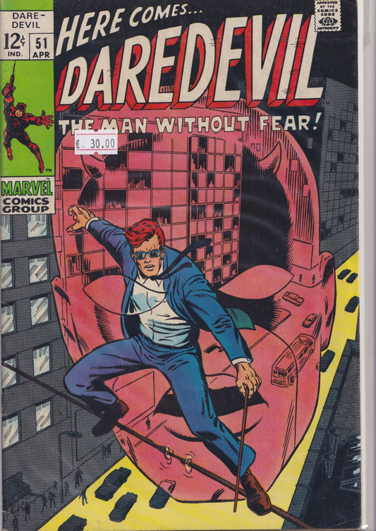 Daredevil #51 (1969) Barry Smith art very Fine