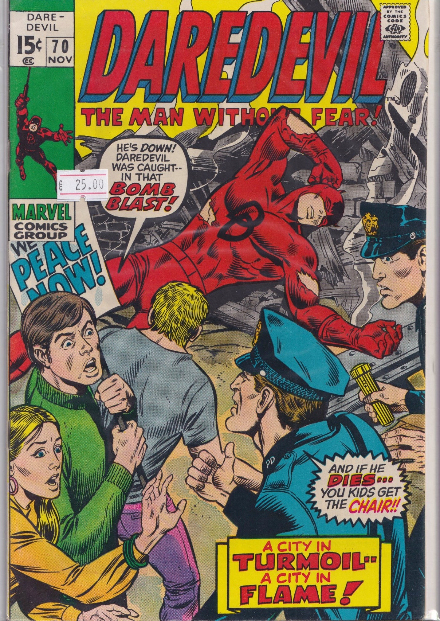 Daredevil #70 (1970)  Colan DD art very Fine