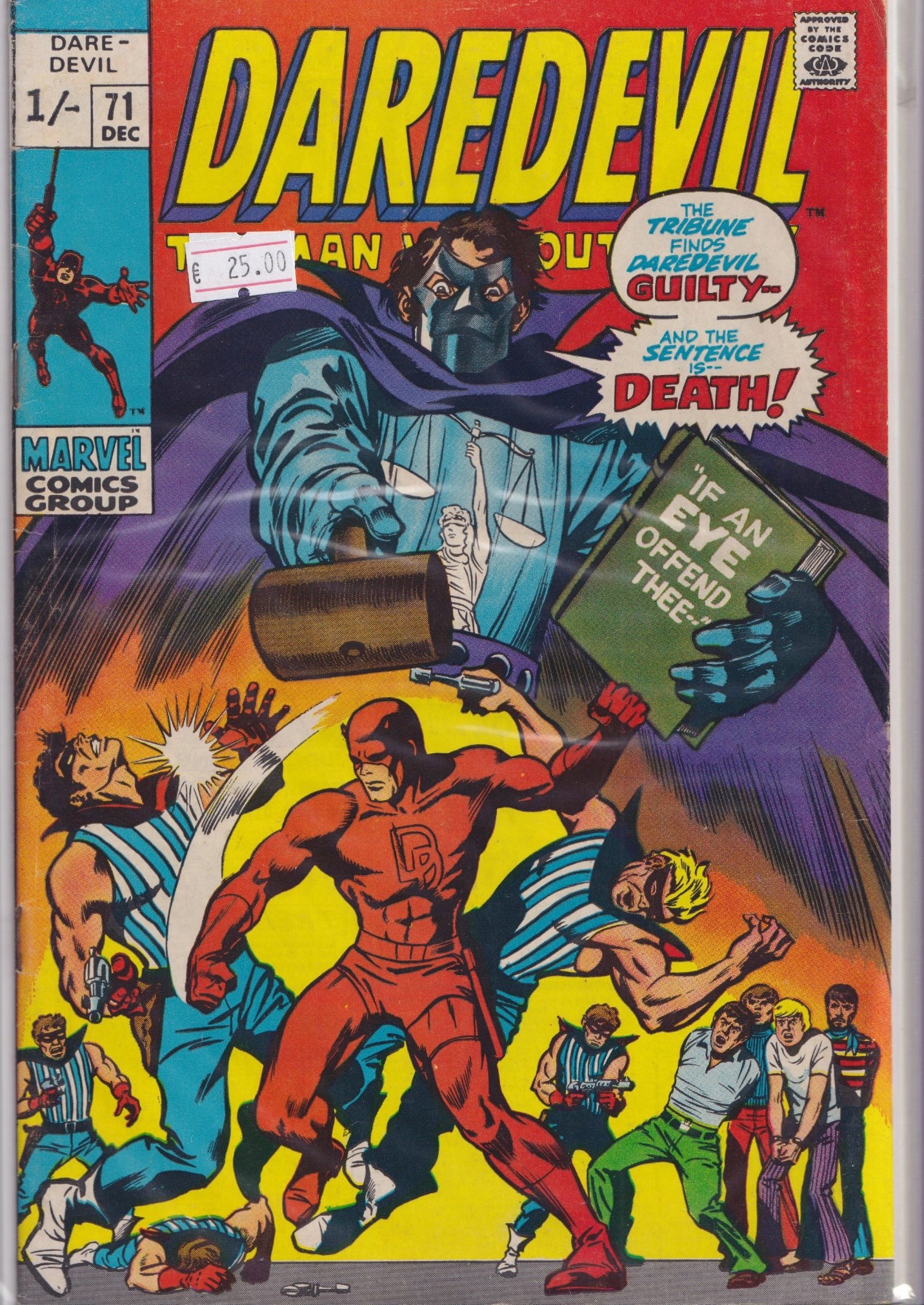 Daredevil #71 (1970)  Colan DD art very Fine