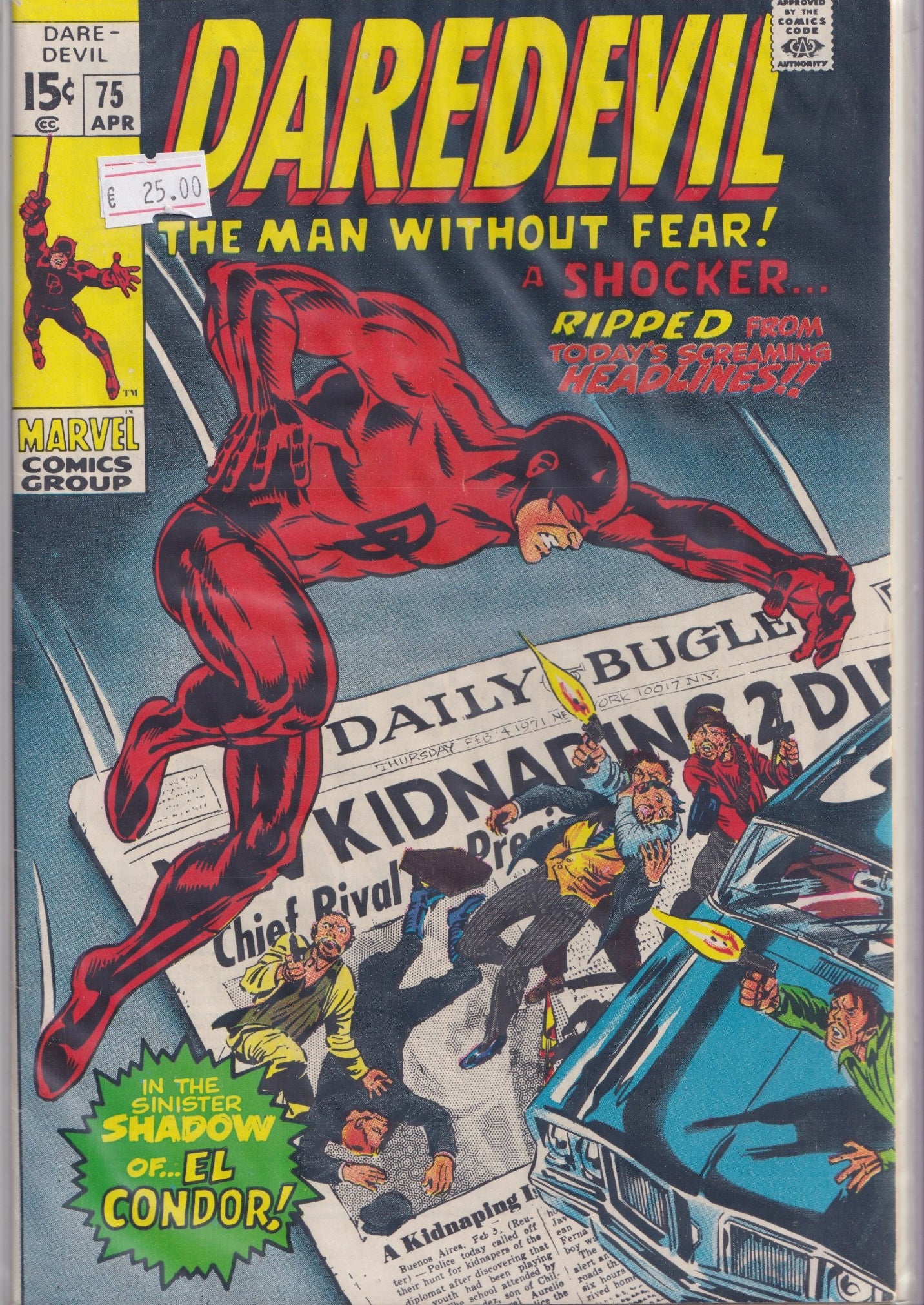 Daredevil #75 (1971) Colan DD art very Fine