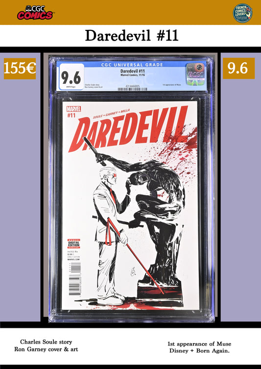 Daredevil vol 5 #11 1° Muse Disney + Born Again CGC 9.6