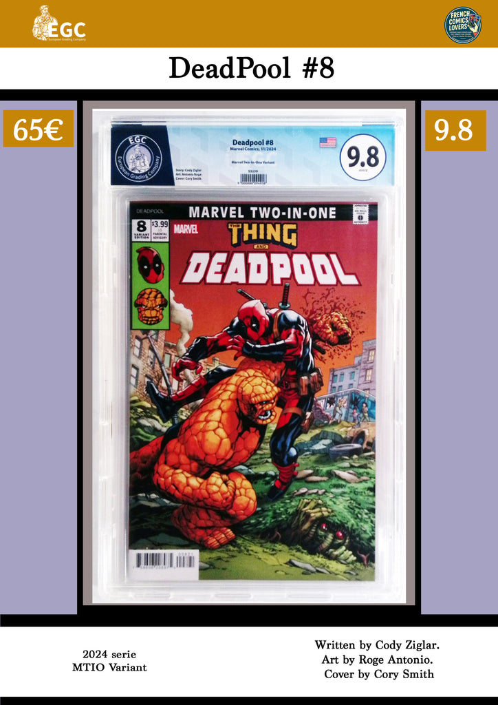 Deadpool #8 (2025) EGC 9.8