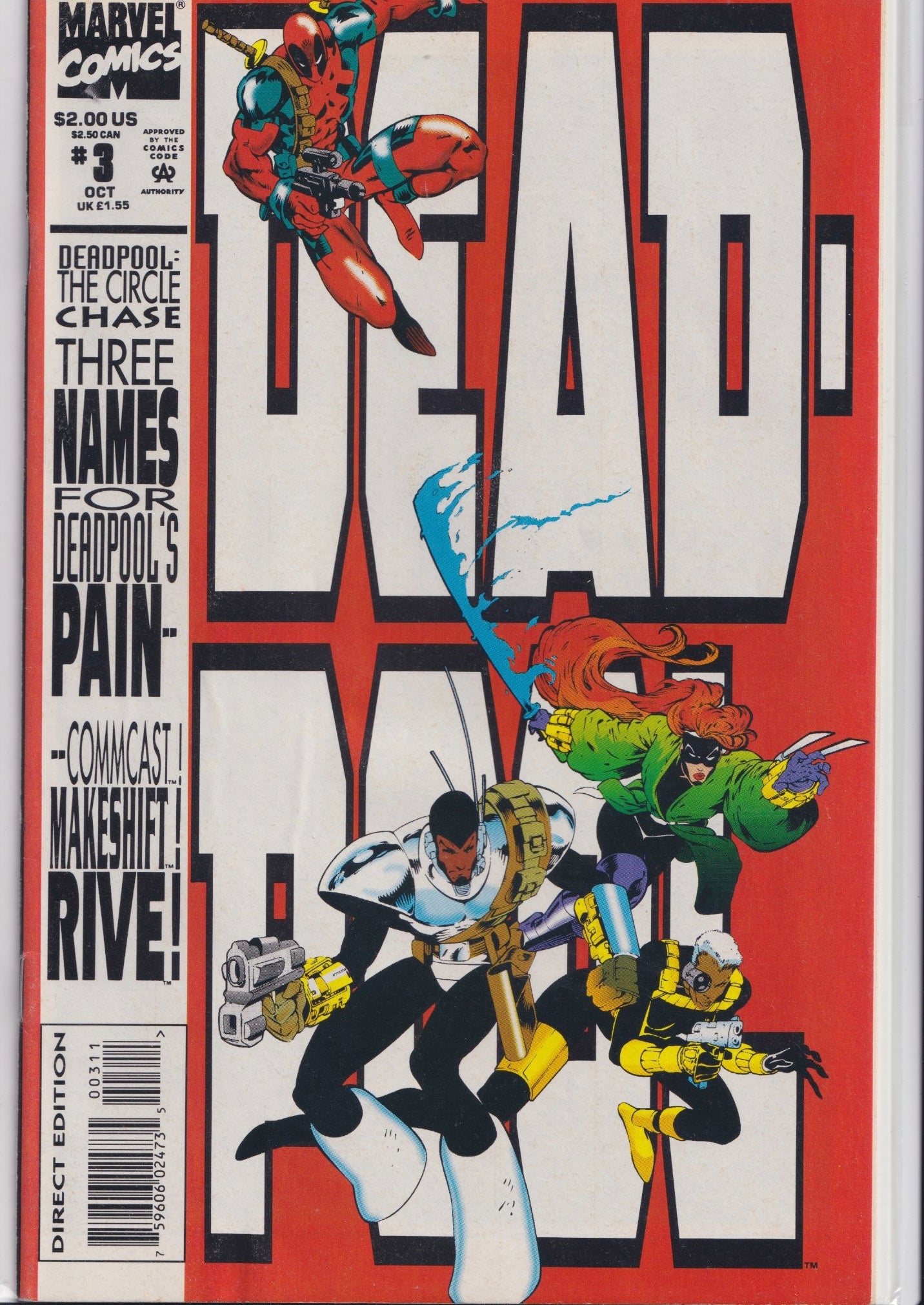 Deadpool Circle Chase #3 (1993) Joe Madureira Very Fine