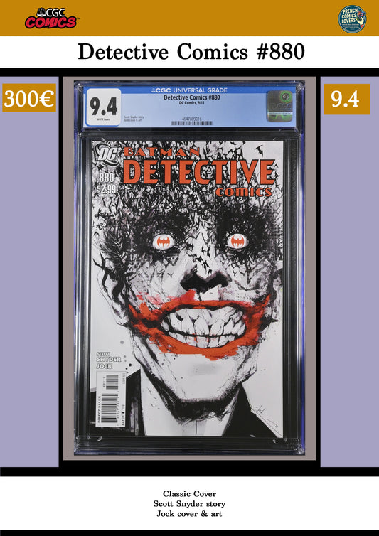 Detective Comics #880 (2011) Classic CoverCGC 9.4