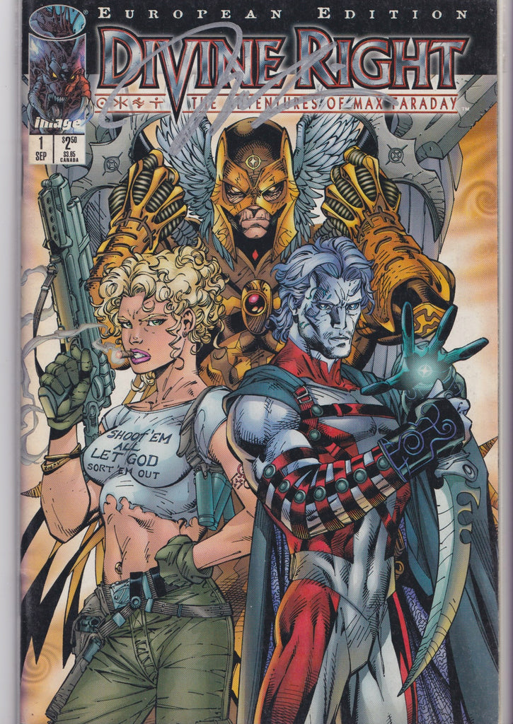 Divine Right #1 (1997) Jim Lee Signed NM