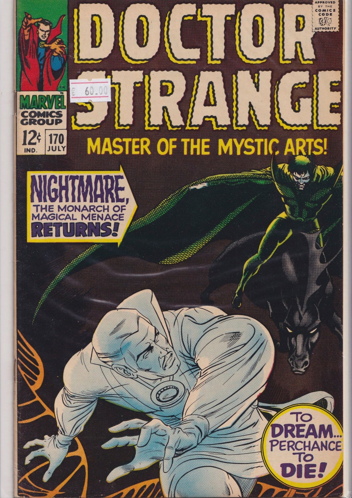 Doctor Strange #170 (1968) Very Fine FCL