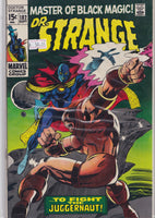 Doctor Strange #182 (1969) Juggernaut  Very Fine FCL