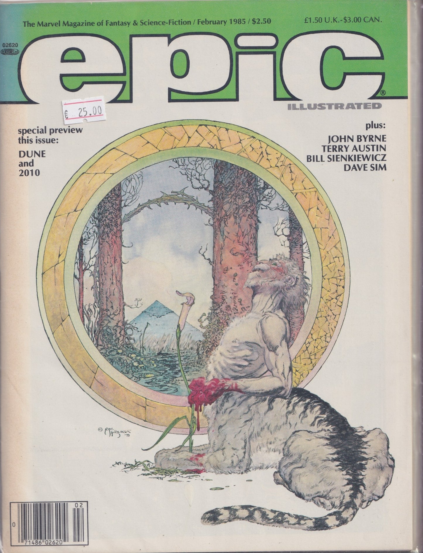 Epic Illustrated #28 (1985) Scifi Fantasy Marvel magazine, Last Galactus Byrne Finee)