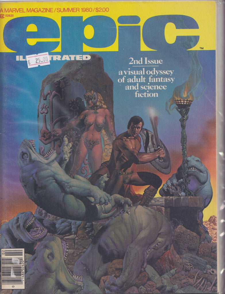 Epic Illustrated #2 (1980) Scifi Fantasy Marvel magazine Starlin, Corben Fine