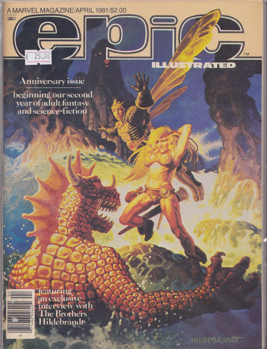 Epic Illustrated #5 (1981) Scifi Fantasy Marvel magazine Starlin Fine 