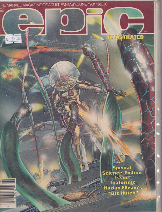 Epic Illustrated #6 (1981) Scifi Fantasy Marvel magazine Starlin, Adams Fine