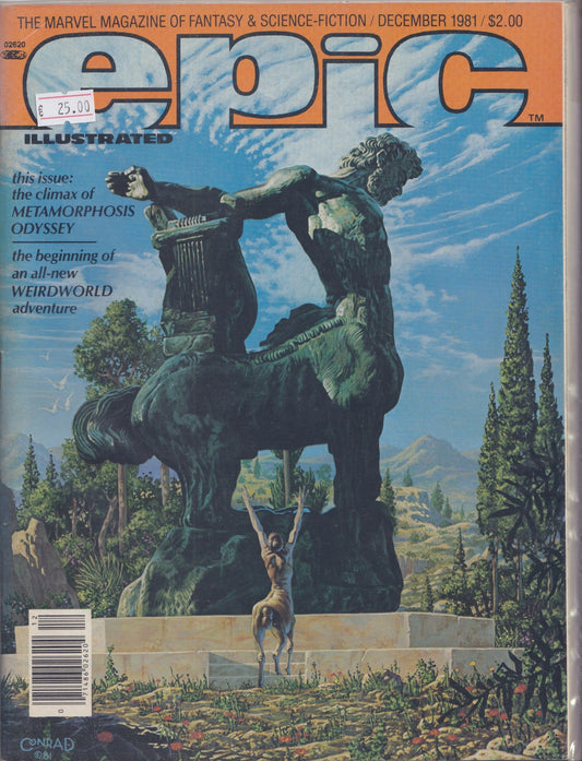 Epic Illustrated #9 (1981) Scifi Fantasy Marvel magazine Starlin, Fine