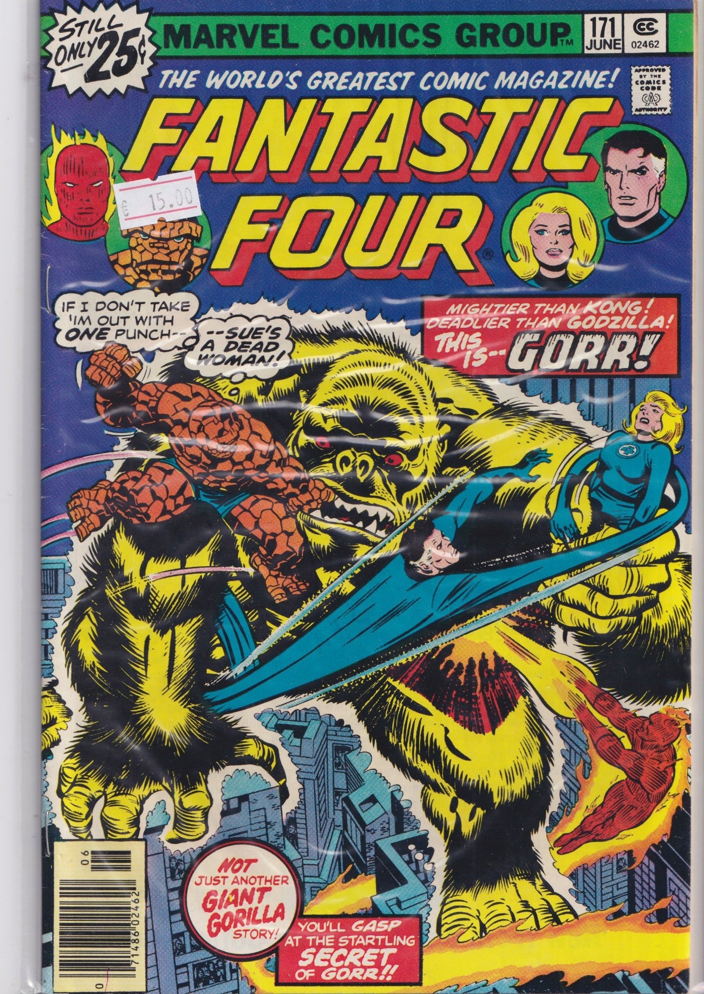 Fantastic Four #171 (1976) Perez art very Fine