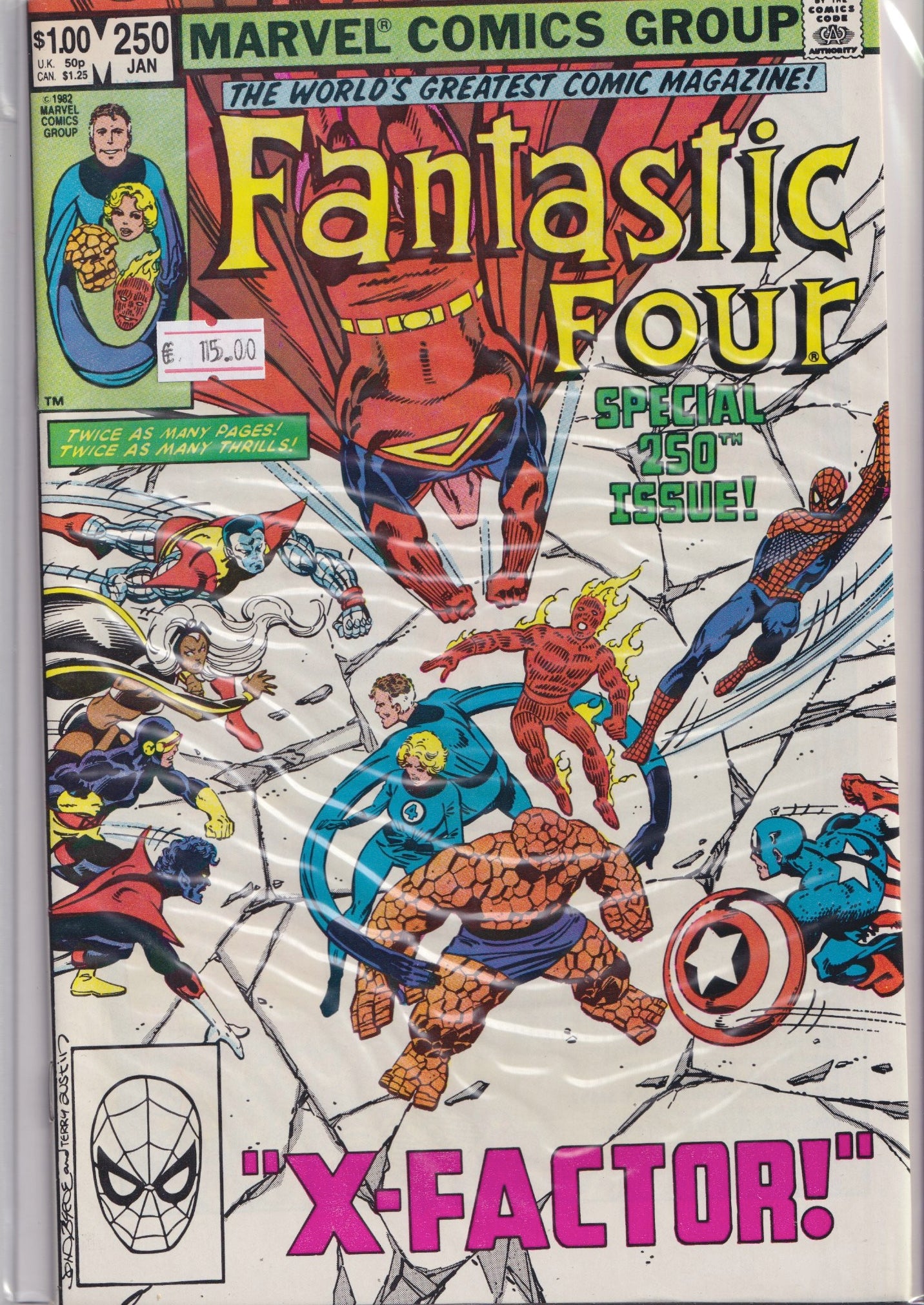 Fantastic Four #250 (1983)  Byrne art very fine