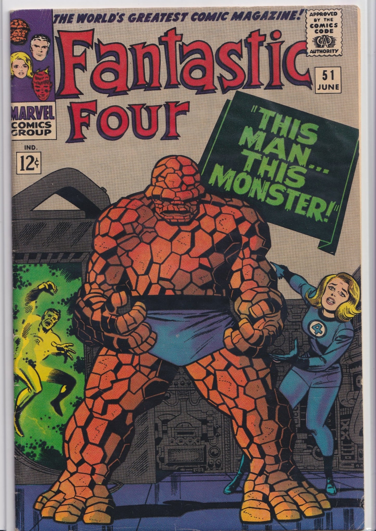 Fantastic Four #51 (1966) Classic story lee/Kirby! Fine