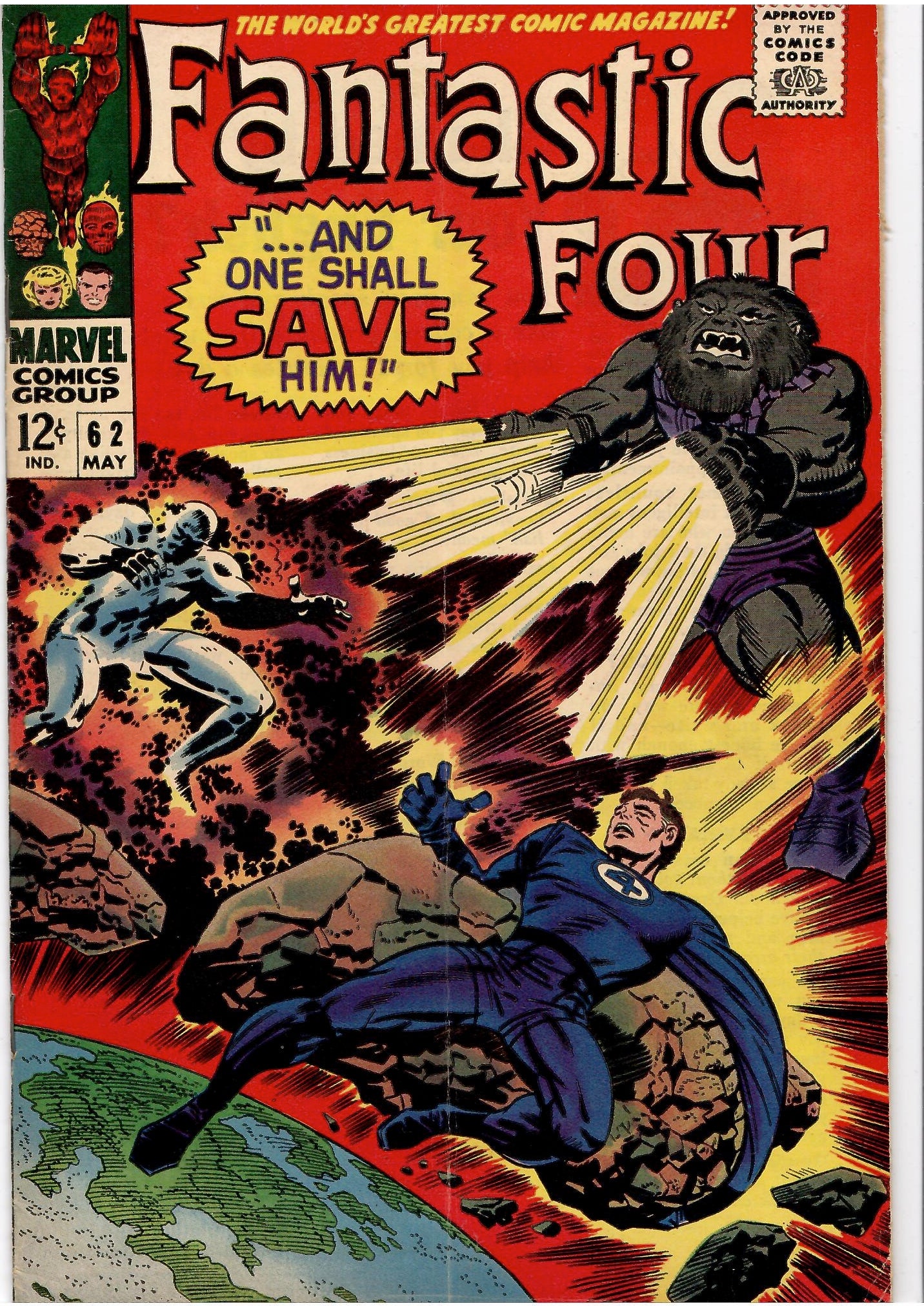 Fantastic Four #62 (1967) 1° Blastaar VG-Frenchcomicslovers