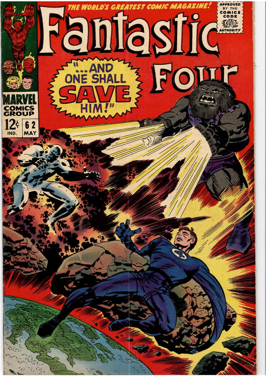 Fantastic Four #62 (1967) 1° Blastaar VG-Frenchcomicslovers