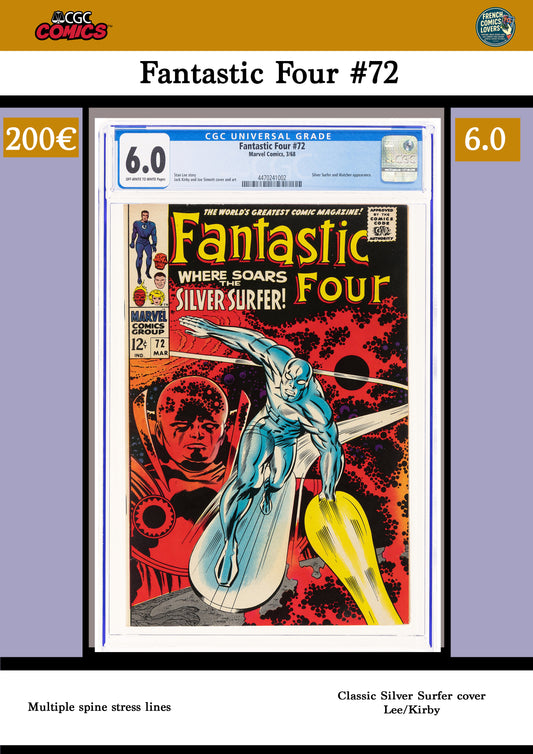 Fantastic Four #72 (1968) Classic Silver Surfer cover