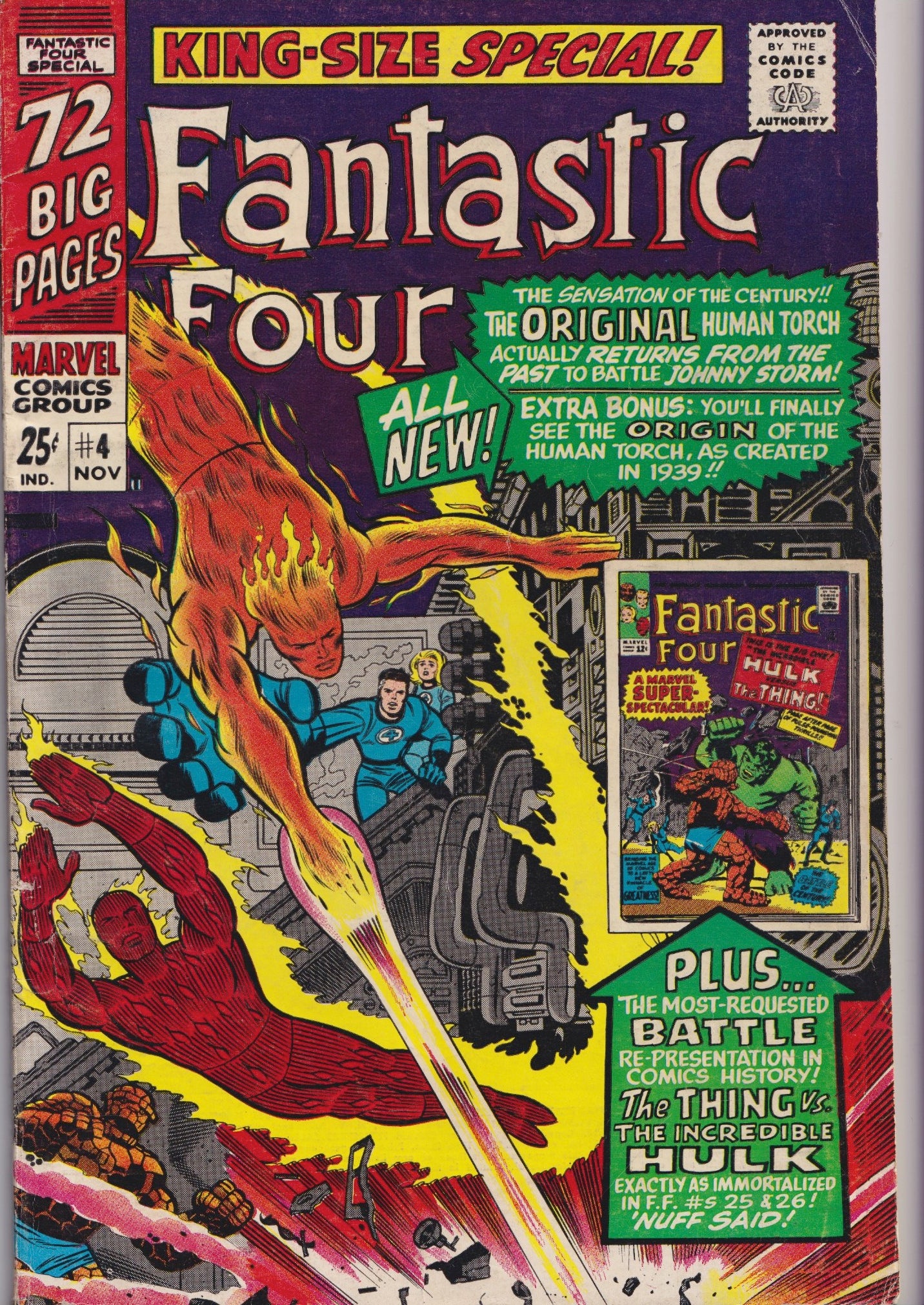 Fantastic Four annual #4 (1966) Lee/ Kirby  classic very Good