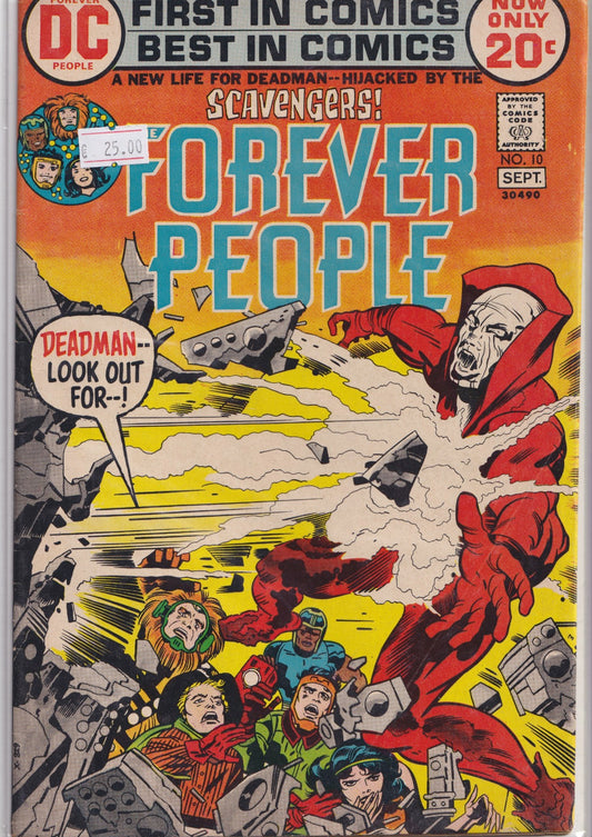 Forever People #10 (1972) Kirby 4 world Deadman Fine+