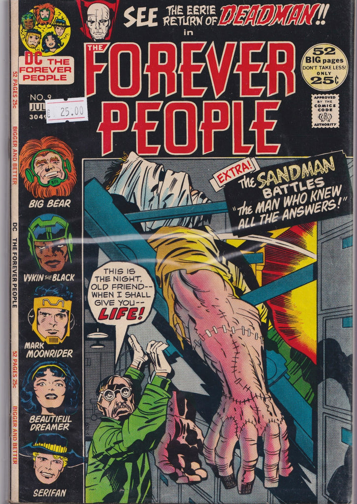 Forever People #9 (1972) Kirby 4 world Deadman Fine+
