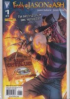 Freddy vs. Jason vs. Ash (2007) 3x connecting Covers by Scott Campbell NM