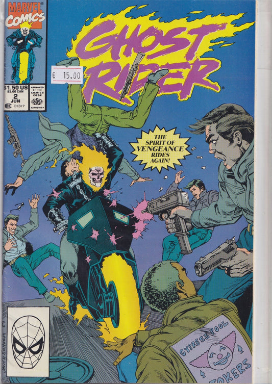 Ghost Rider #2( 1990) New Ghost Rider Very Fine