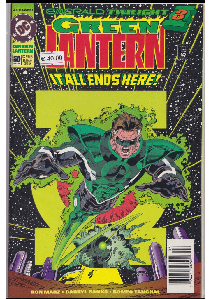 Green lantern #50 (1994) 1° Parallax Very Fine FCL