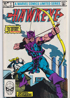 Hawkeye #1-4 (1983) Full set 1° Solo Very Fine avengers