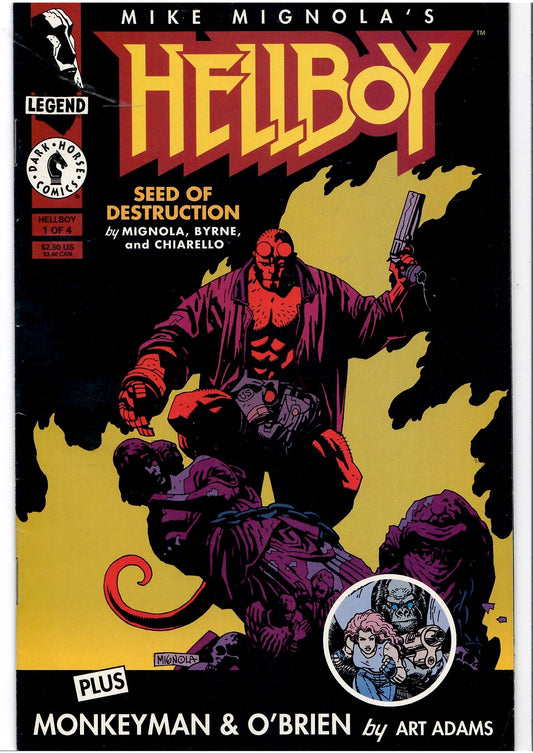 Hellboy: Seeds of Destruction #1-4 (1994) Mignola Full set VF