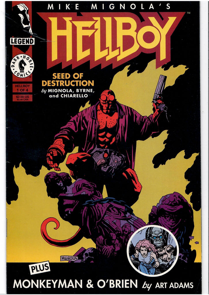 Hellboy: Seeds of Destruction #1-4 (1994) Mignola Full set VF