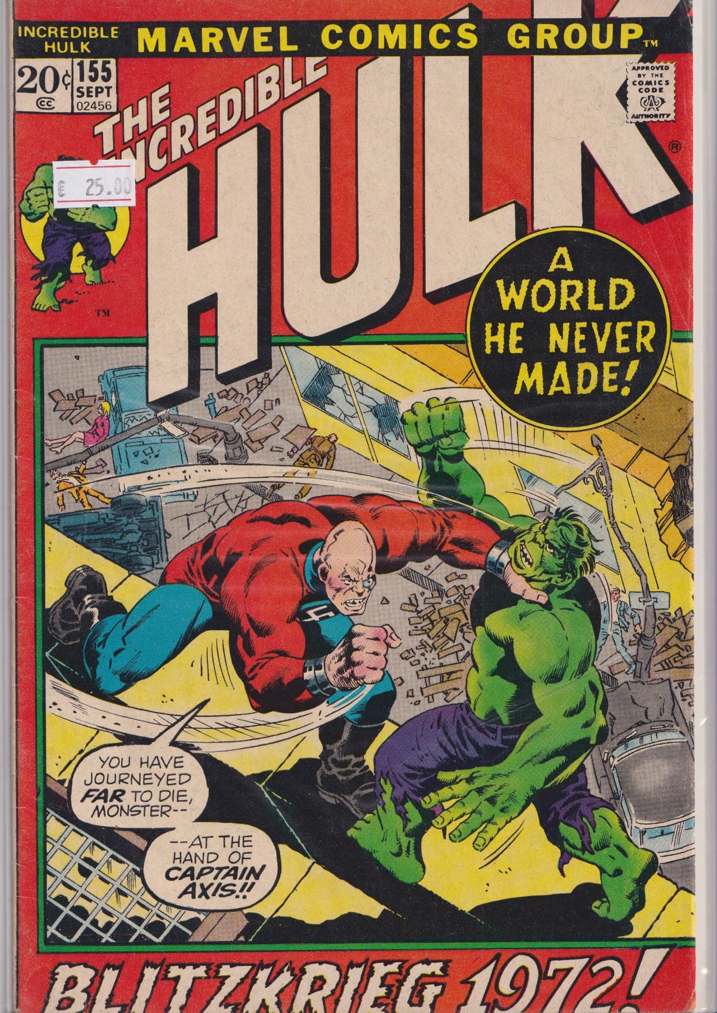 Hulk #155 (1972) Fine