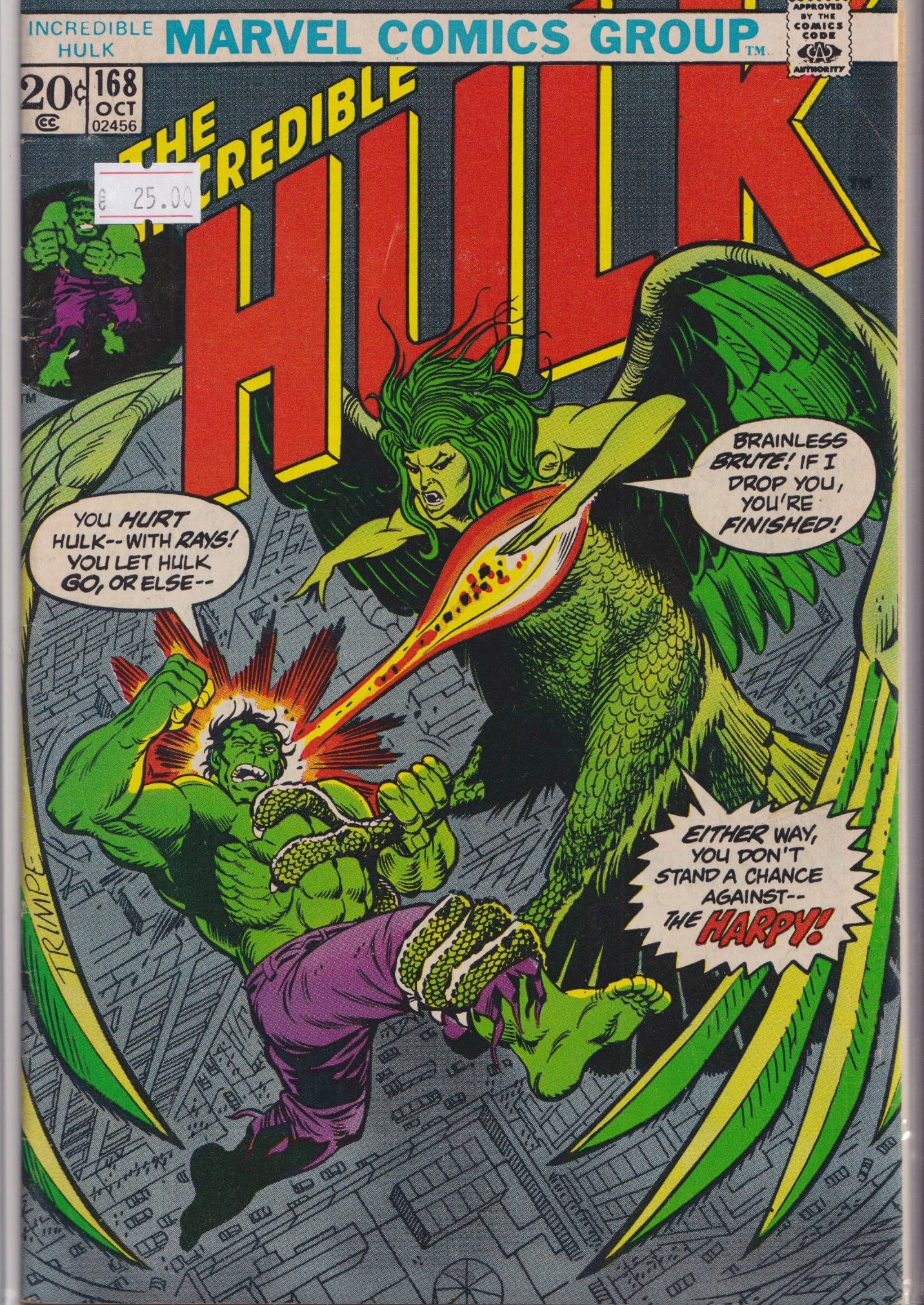 Hulk #168 (1973) fine