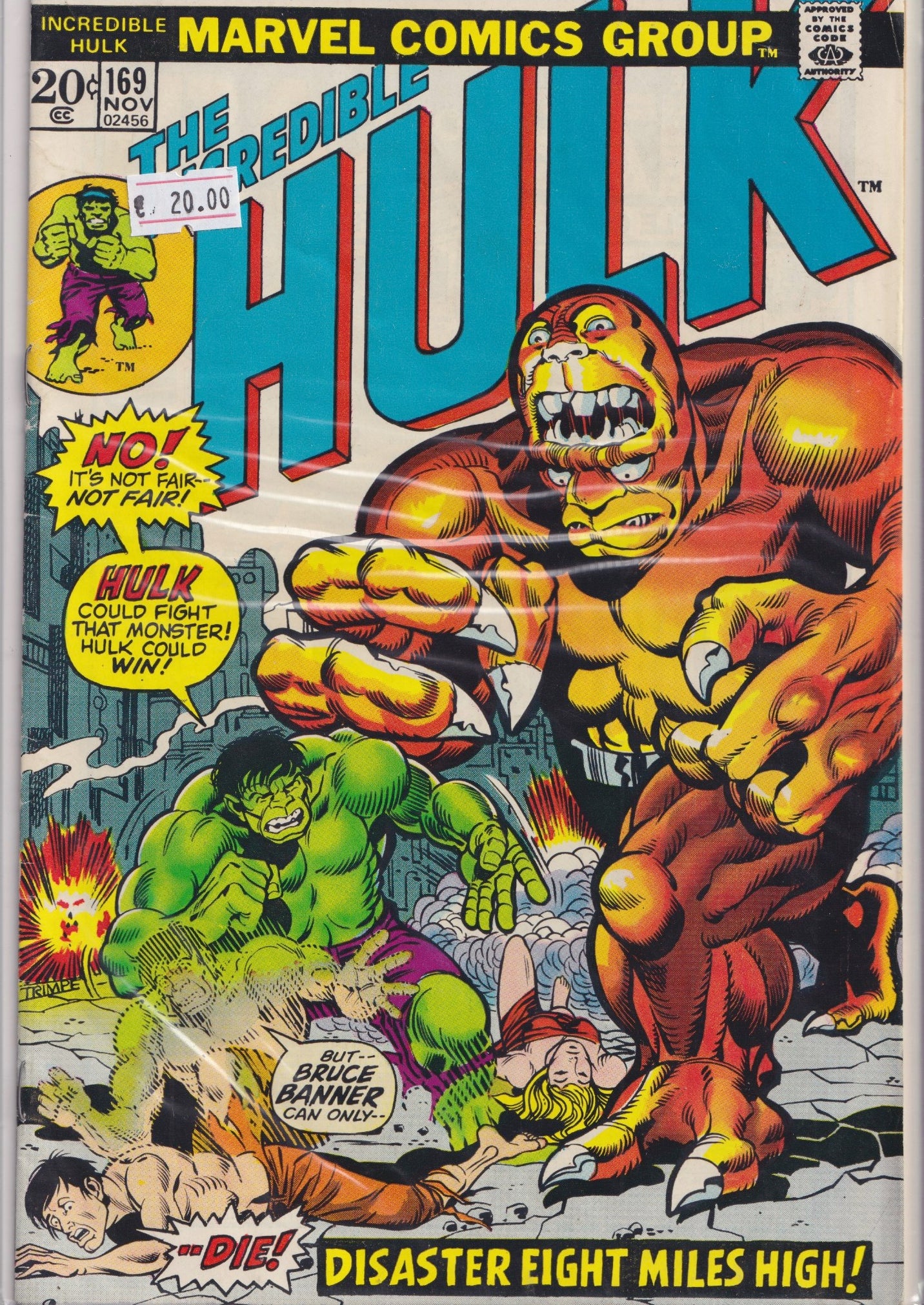 Hulk #169 (1973) fine