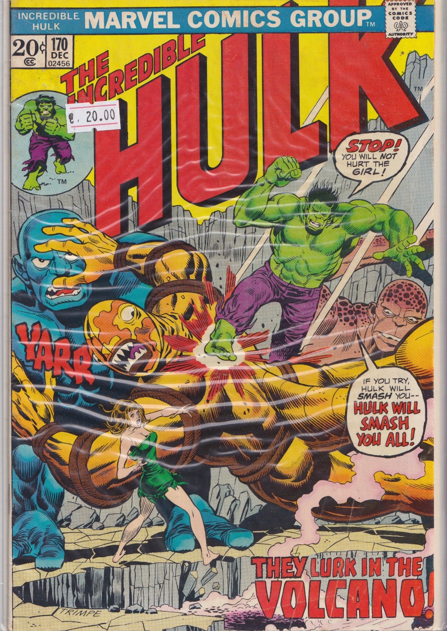 Hulk #170 (1973) fine