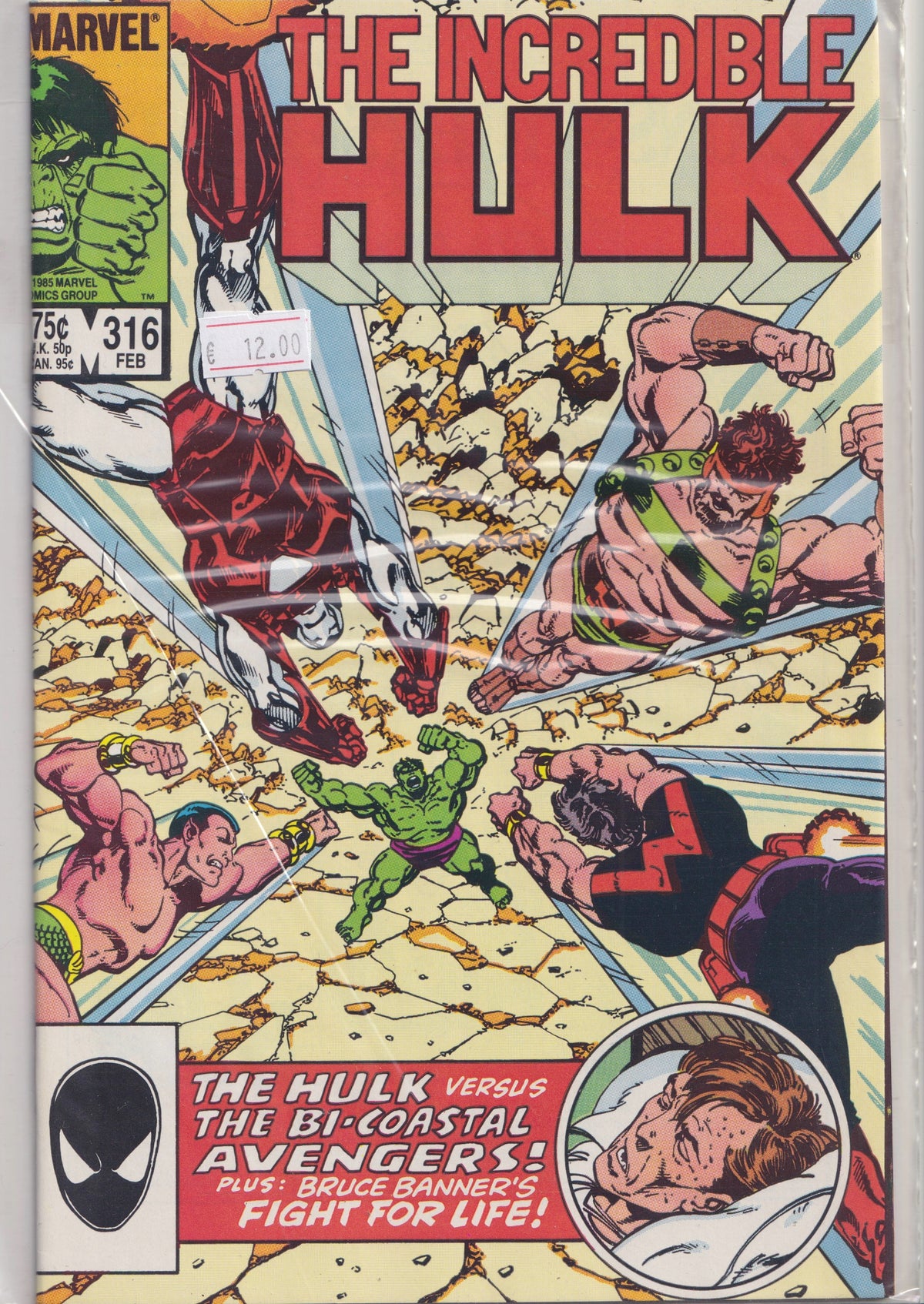 Hulk #316 (1986) Byrne art Fine FCL